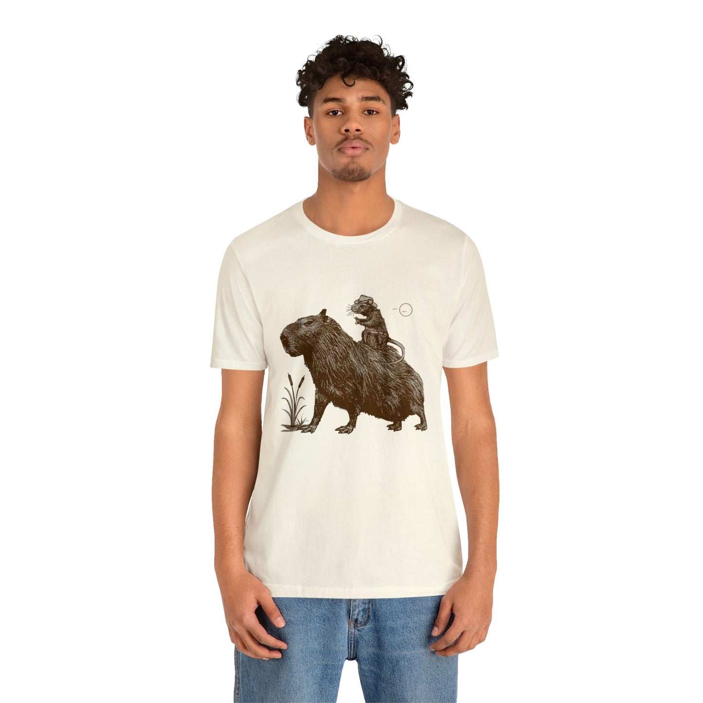 Capy with Rat - Premium Unisex Tee