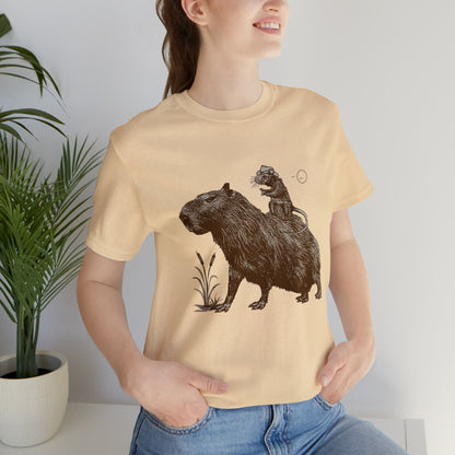 Capy with Rat - Premium Unisex Tee