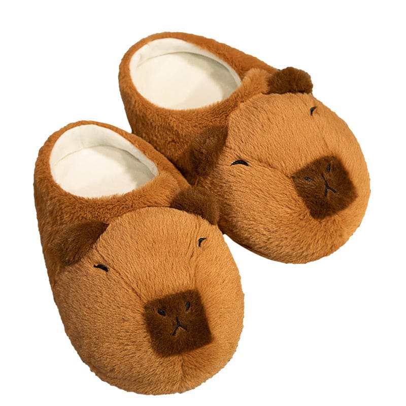 Capybara Plush Slippers – CapyPal