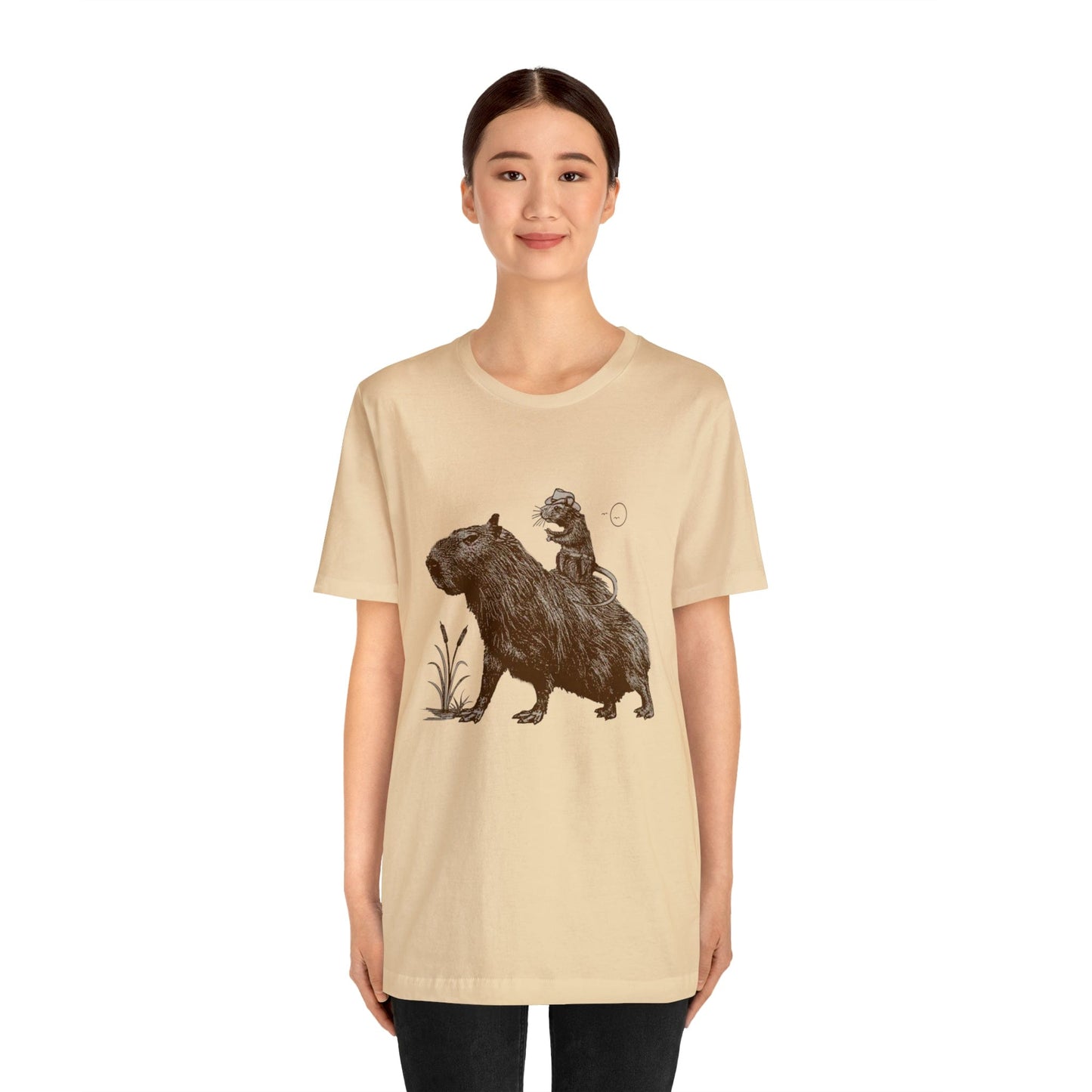 Capy with Rat - Premium Unisex Tee