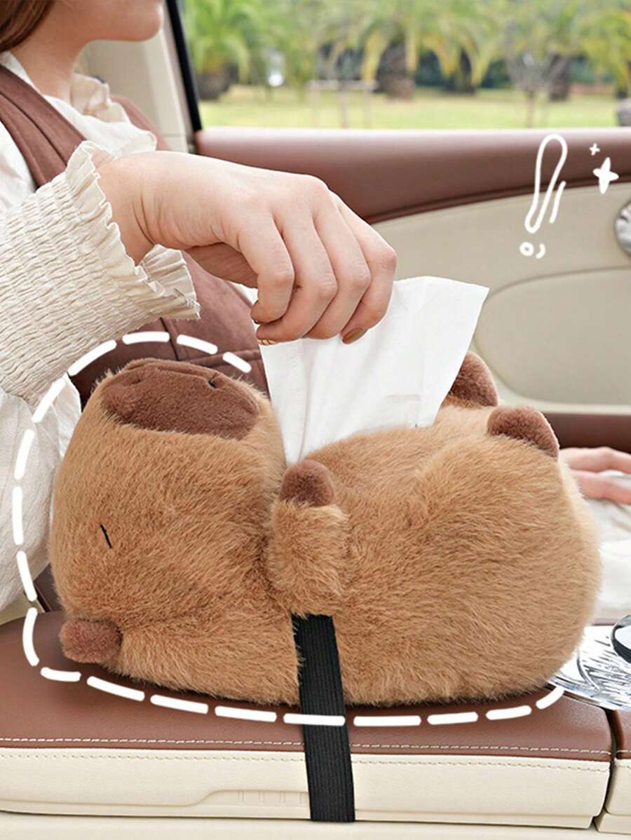 Capybara Plush Multifunctional Tissue Box