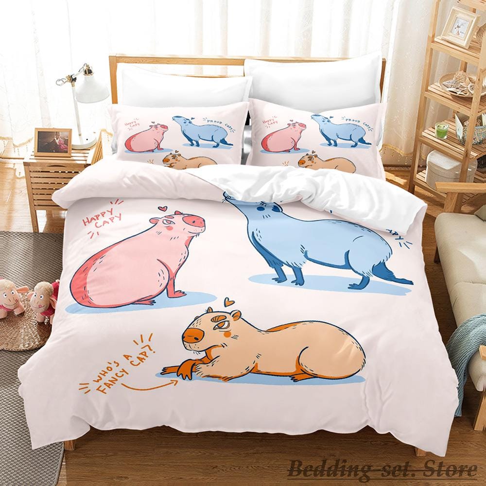 Capybara Dreams Bedding Set