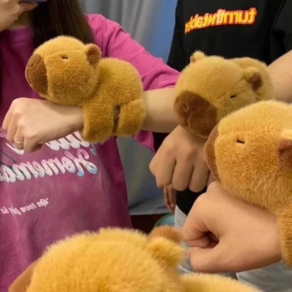 Fluffy Capybara Snap Wrap Wristband