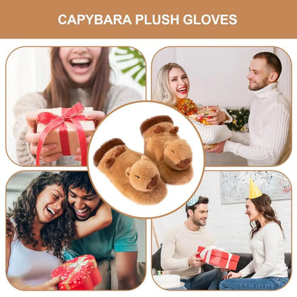 WarmFuzz - Capybara Plush Gloves