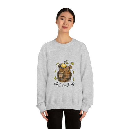 Capybara and Orange - Unisex Sweatshirt