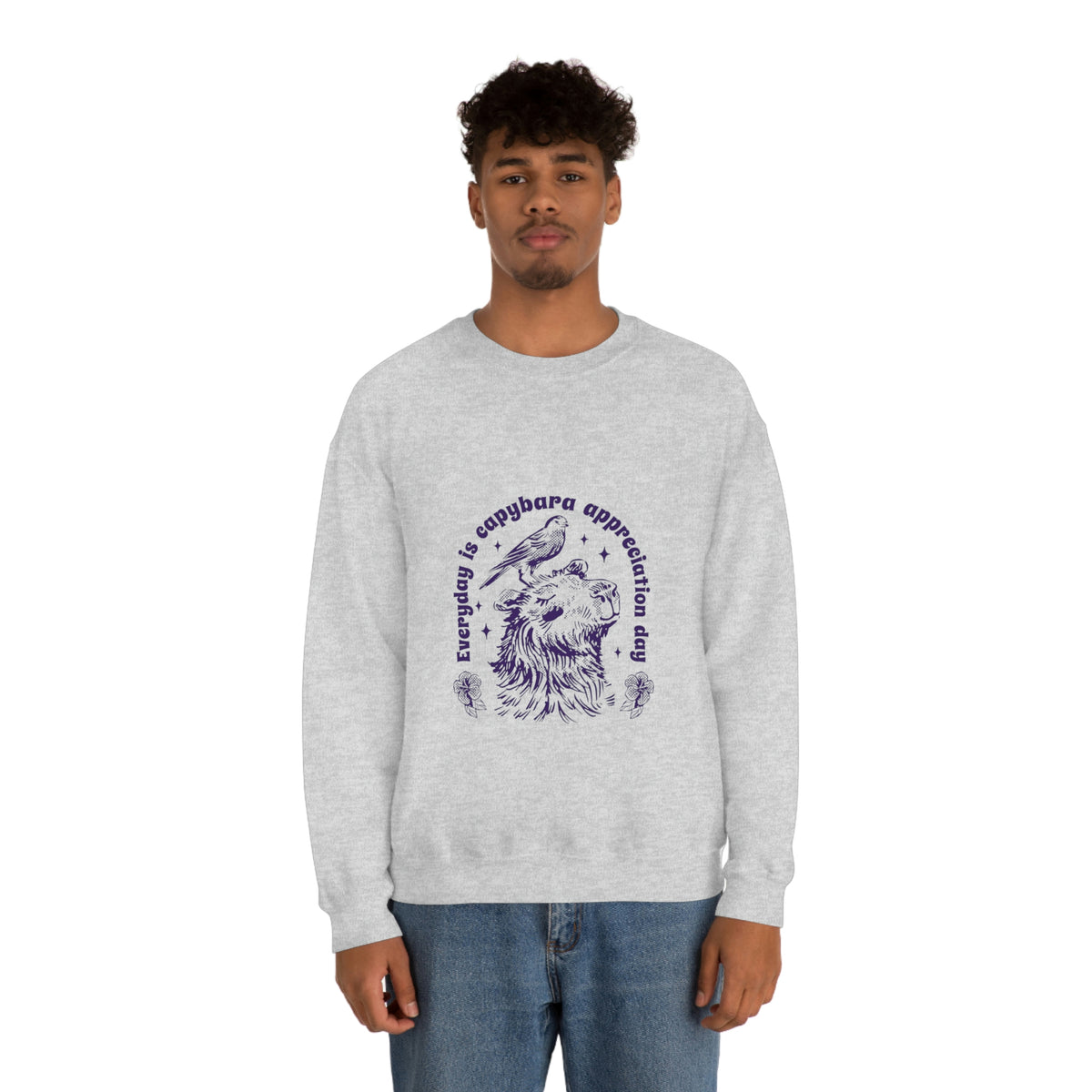 Capybara and Bird - Unisex Sweatshirt