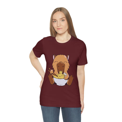 Capybara Eating Ramen - Premium Unisex Tee