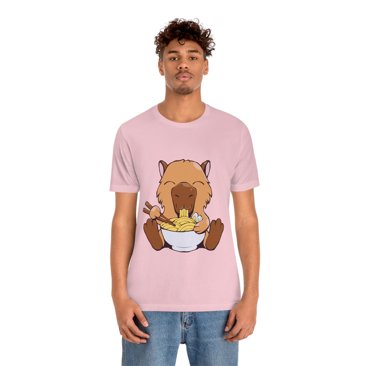 Capybara Eating Ramen - Premium Unisex Tee
