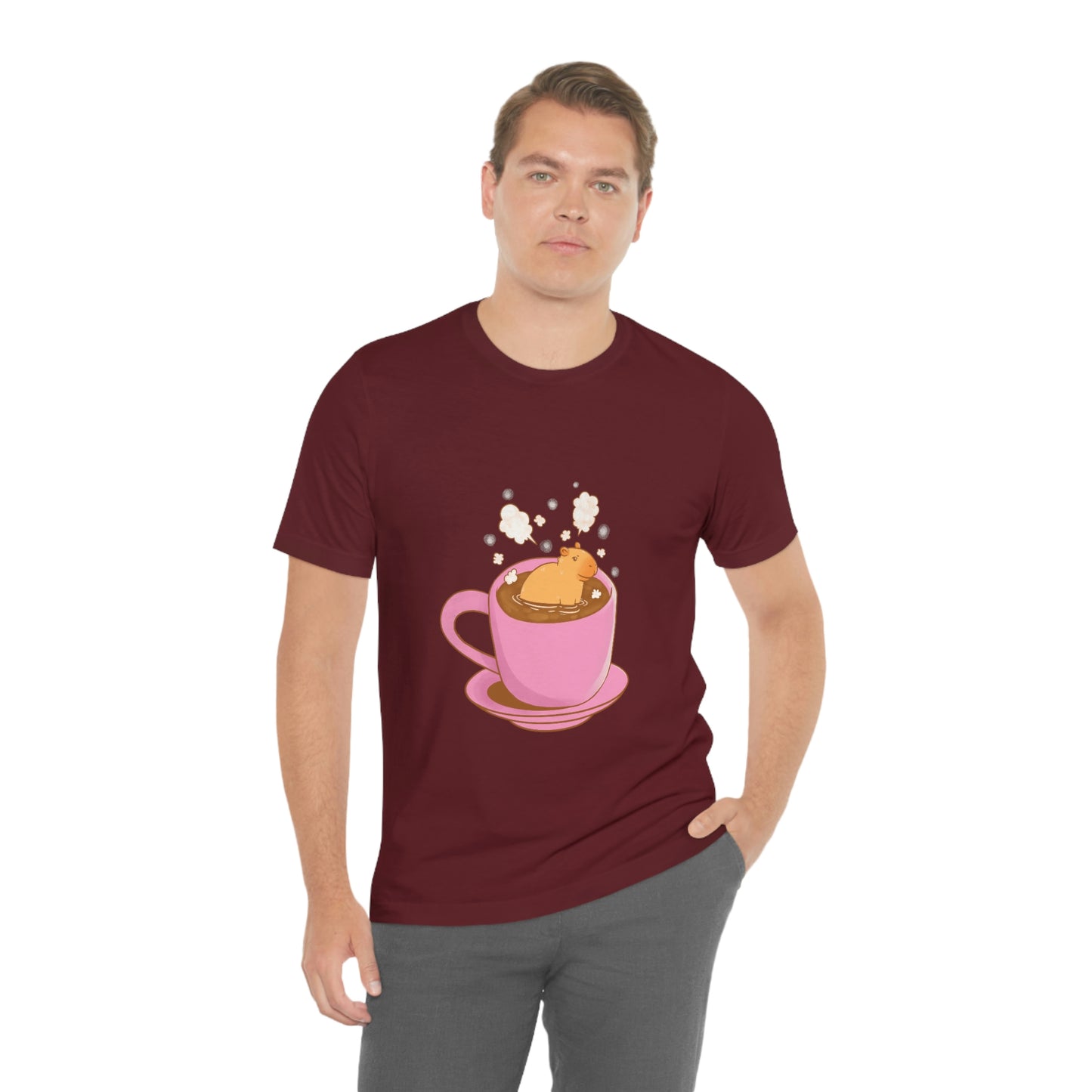 Capybara Hot Coffee - Premium Unisex Tee