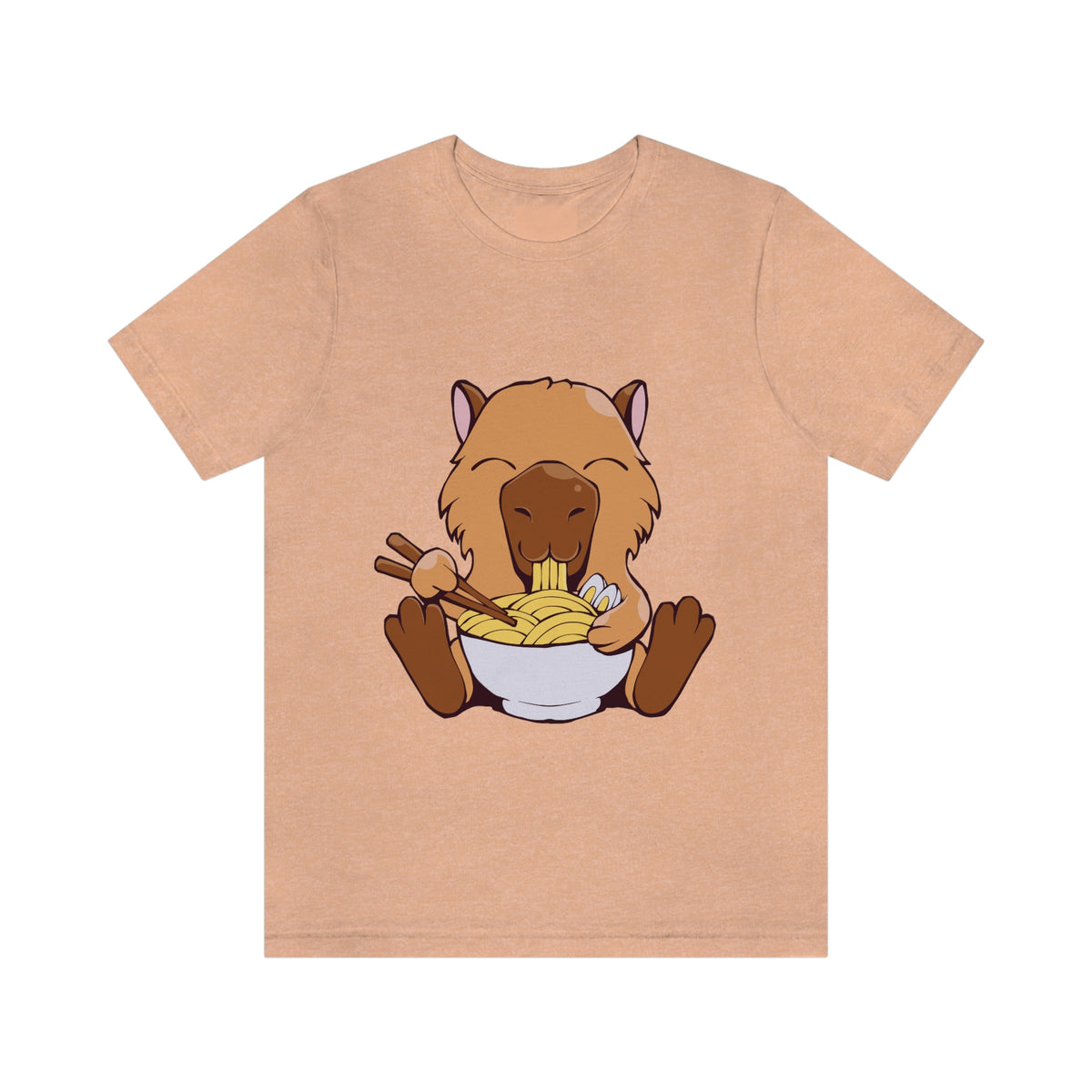 Capybara Eating Ramen - Premium Unisex Tee