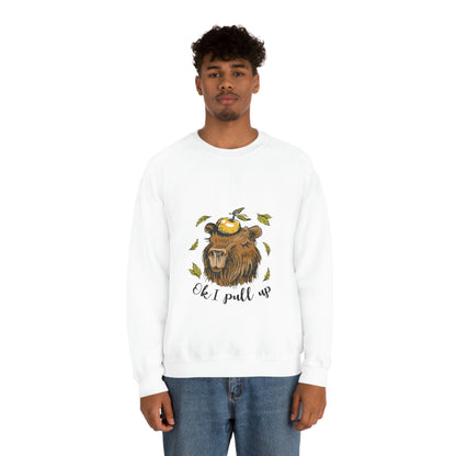 Capybara and Orange - Unisex Sweatshirt