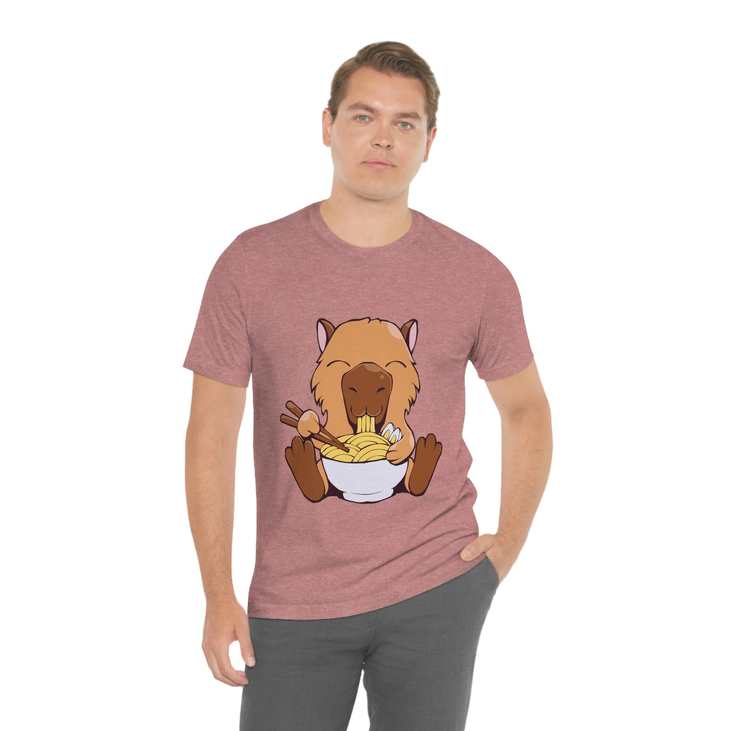 Capybara Eating Ramen - Premium Unisex Tee