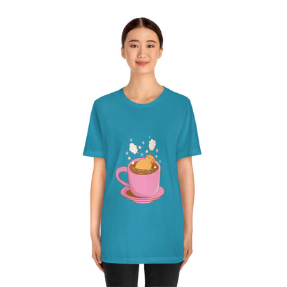 Capybara Hot Coffee - Premium Unisex Tee