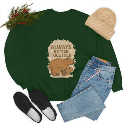 Capybara Family Together - Unisex Sweatshirt