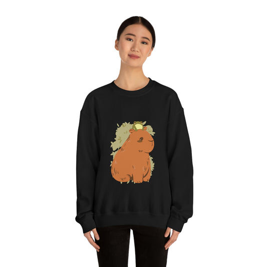 Capybara and Frog - Unisex Sweatshirt