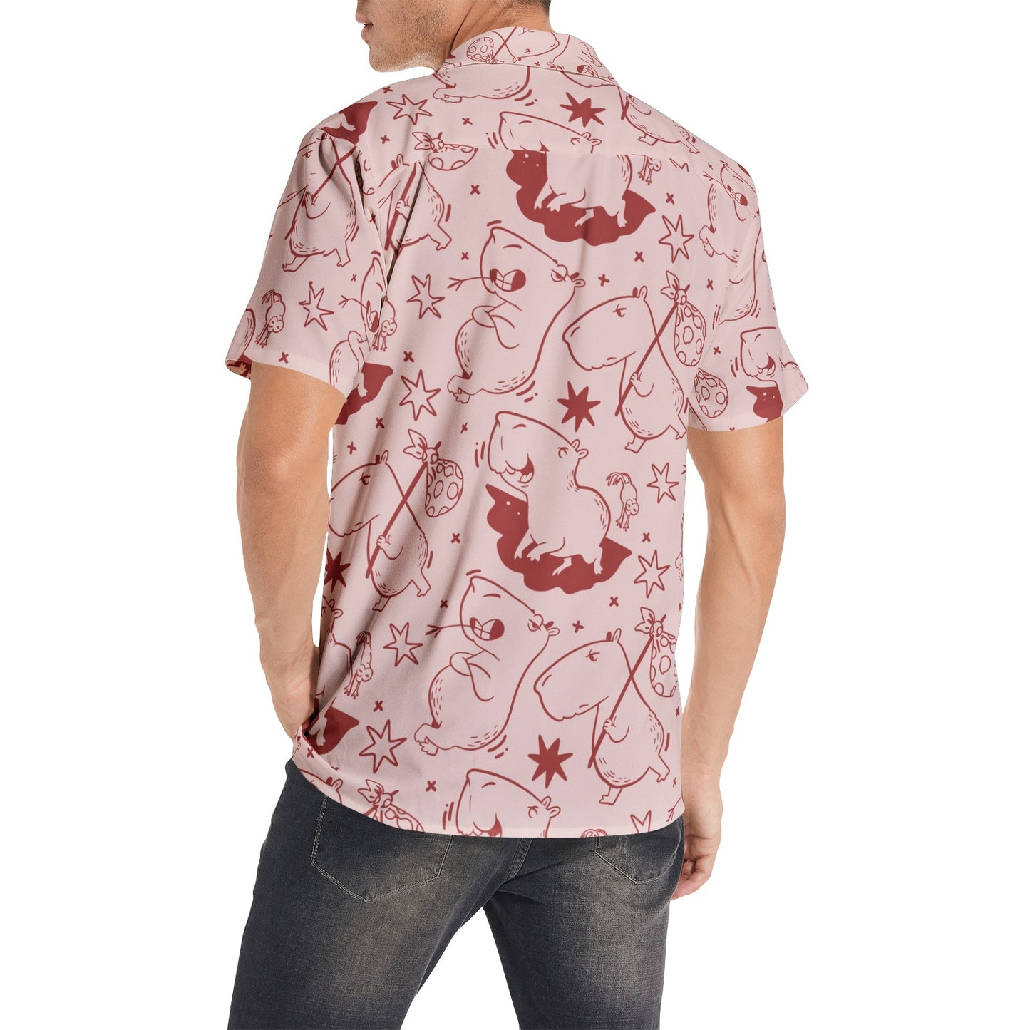 Cartoon Capybara - Short Sleeve Shirts