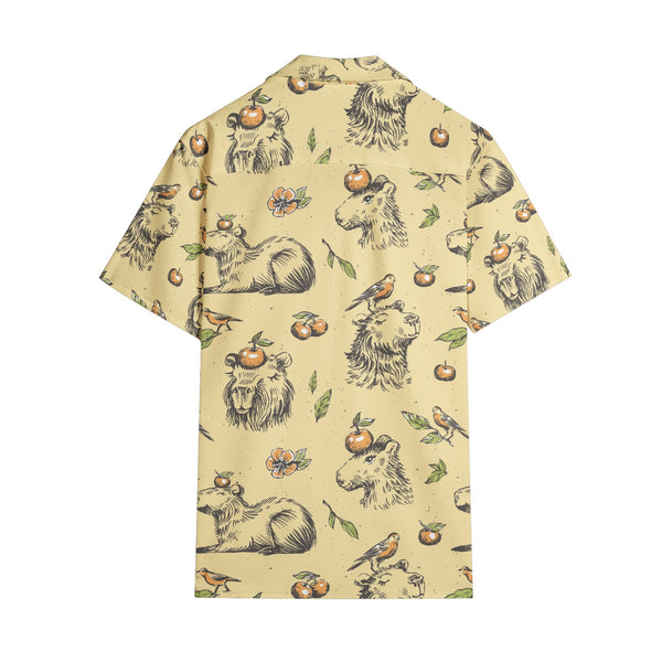 Capybara Hand-Drawn - Short Sleeve Shirts