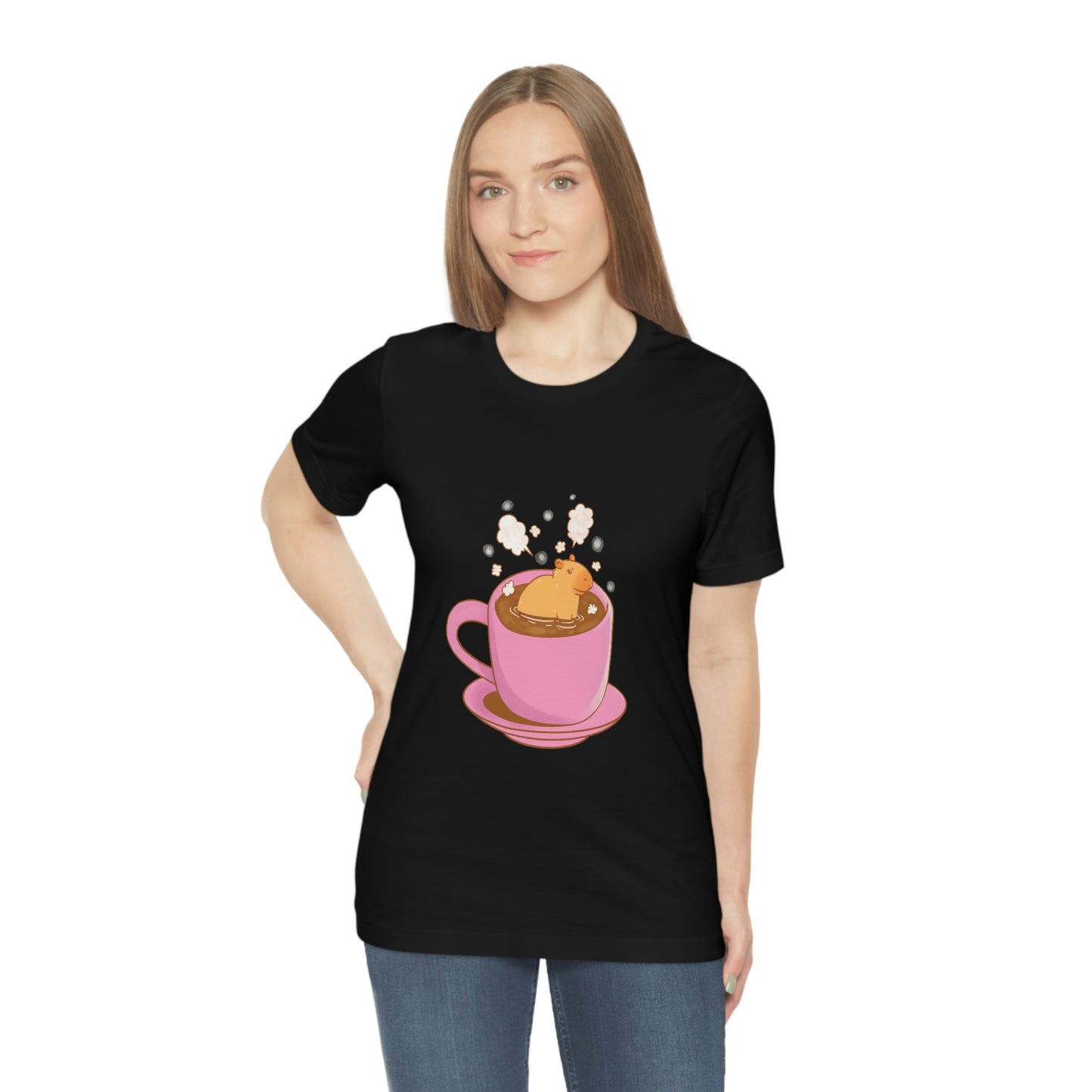 Capybara Hot Coffee - Premium Unisex Tee