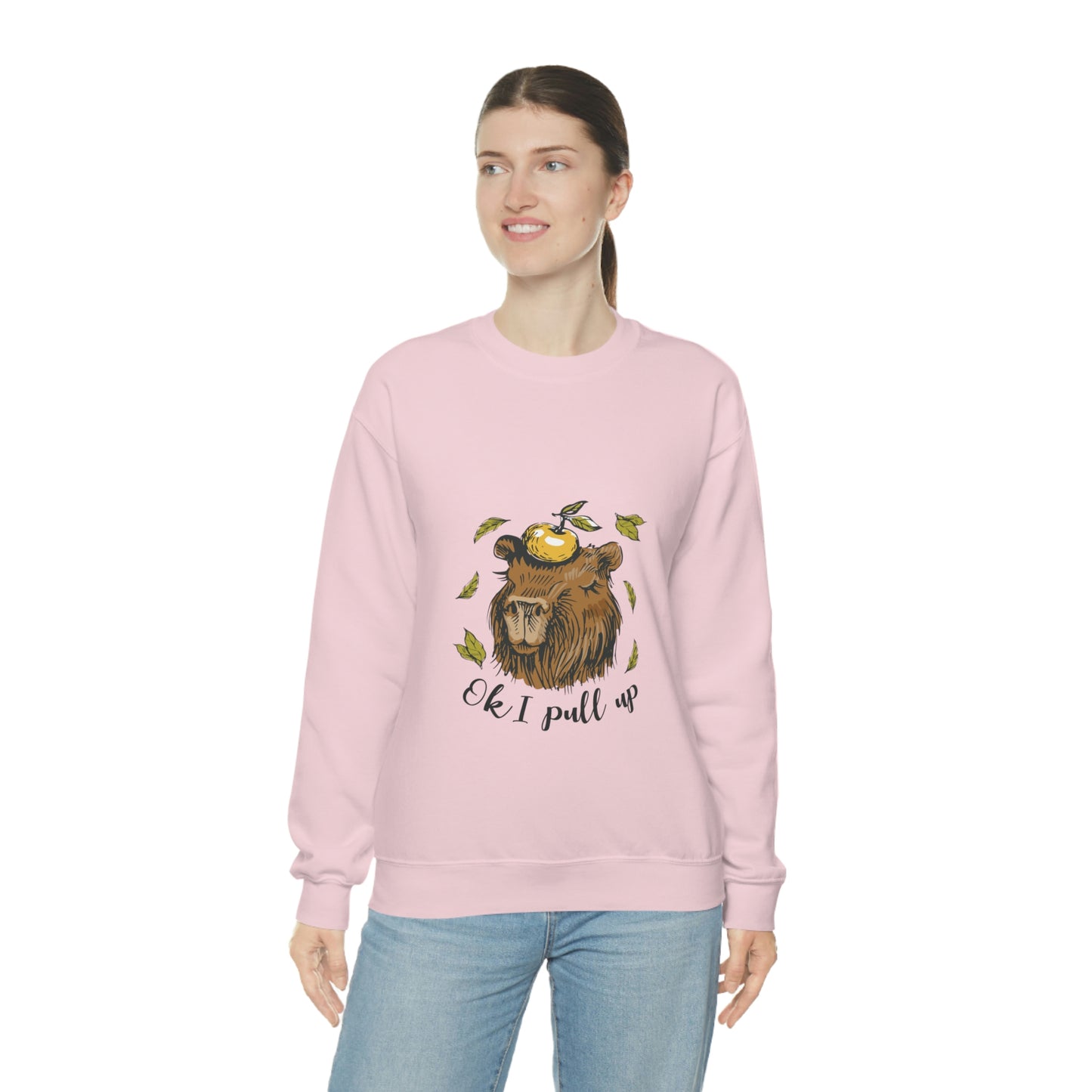 Capybara and Orange - Unisex Sweatshirt