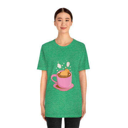 Capybara Hot Coffee - Premium Unisex Tee