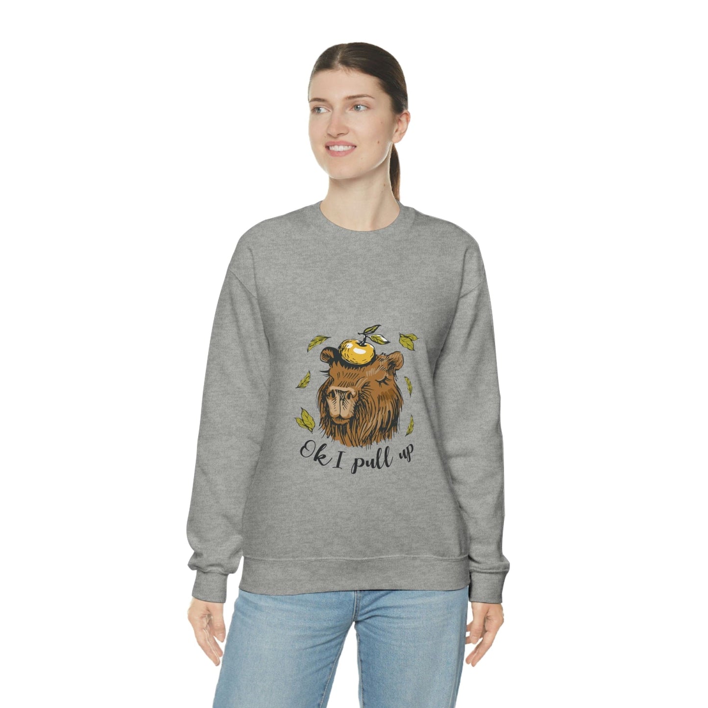 Capybara and Orange - Unisex Sweatshirt