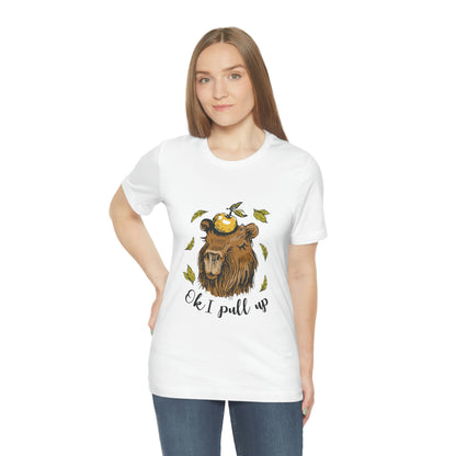 Capybara with Apple - Premium Unisex Tee