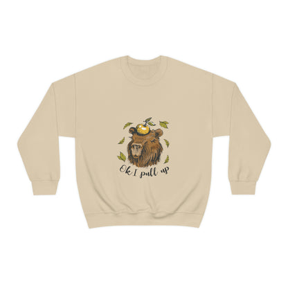 Capybara and Orange - Unisex Sweatshirt