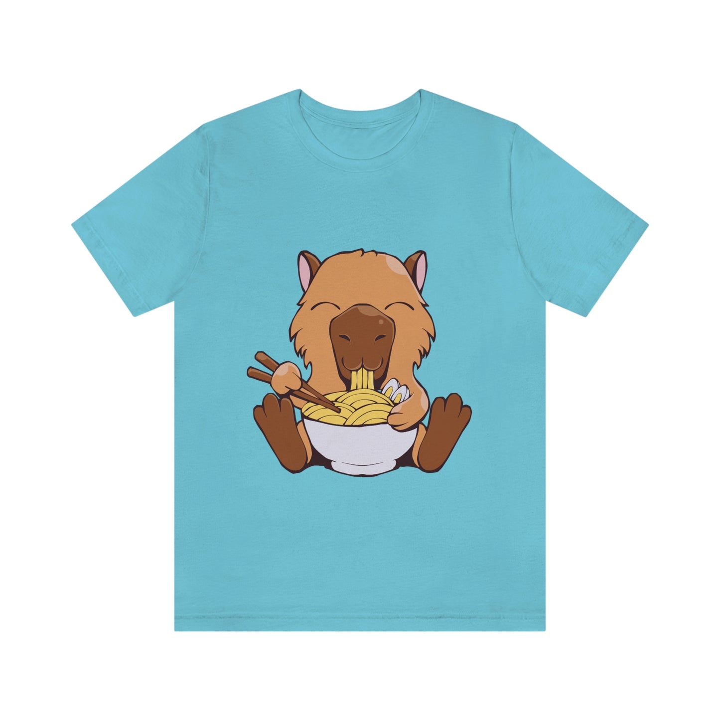 Capybara Eating Ramen - Premium Unisex Tee