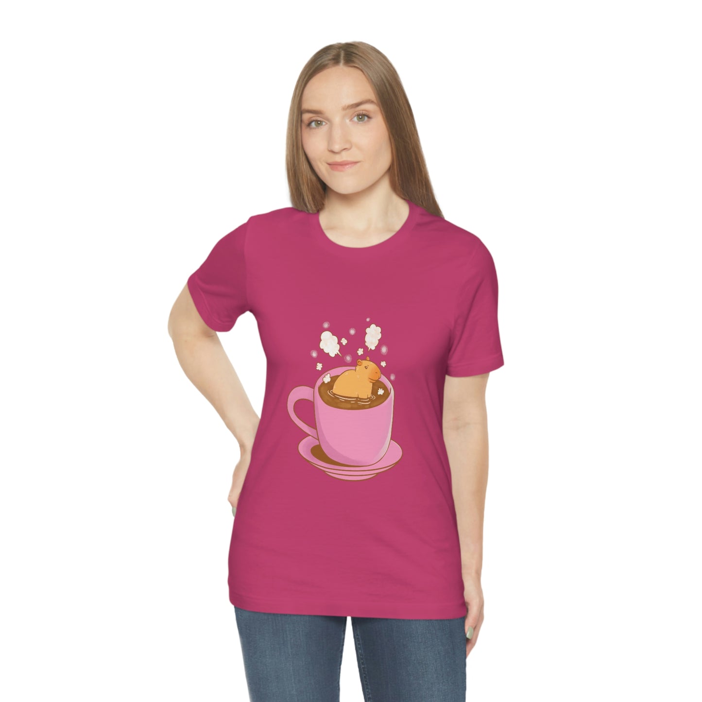 Capybara Hot Coffee - Premium Unisex Tee