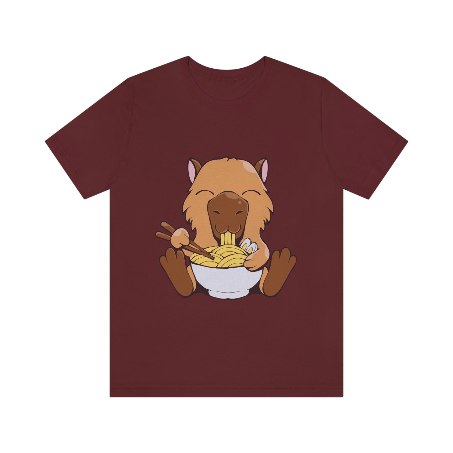 Capybara Eating Ramen - Premium Unisex Tee