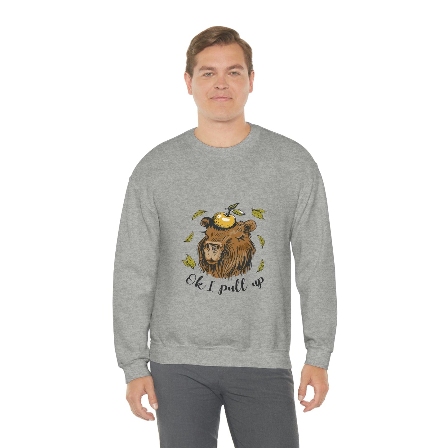 Capybara and Orange - Unisex Sweatshirt