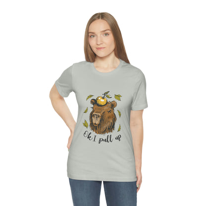 Capybara with Apple - Premium Unisex Tee