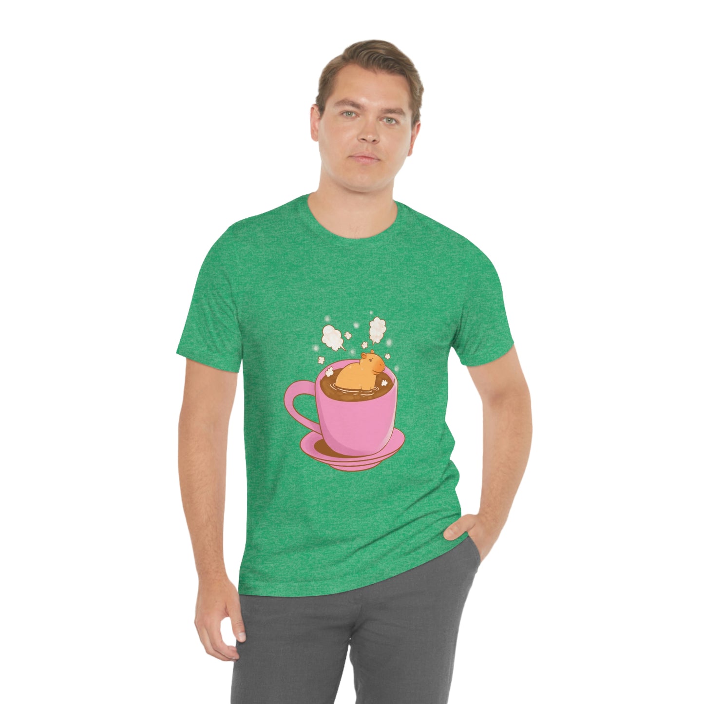 Capybara Hot Coffee - Premium Unisex Tee