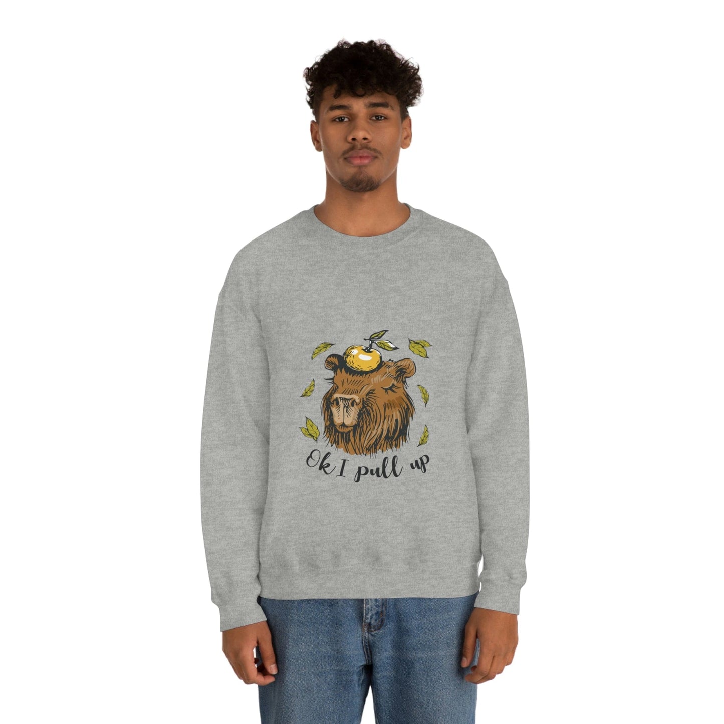 Capybara and Orange - Unisex Sweatshirt