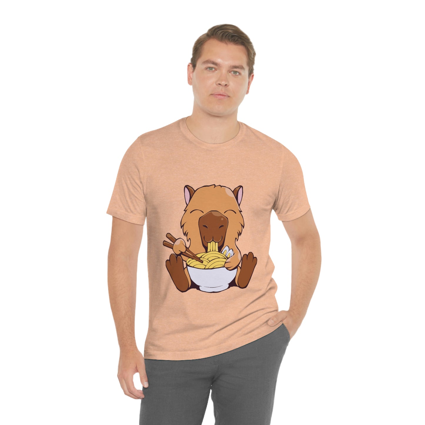 Capybara Eating Ramen - Premium Unisex Tee