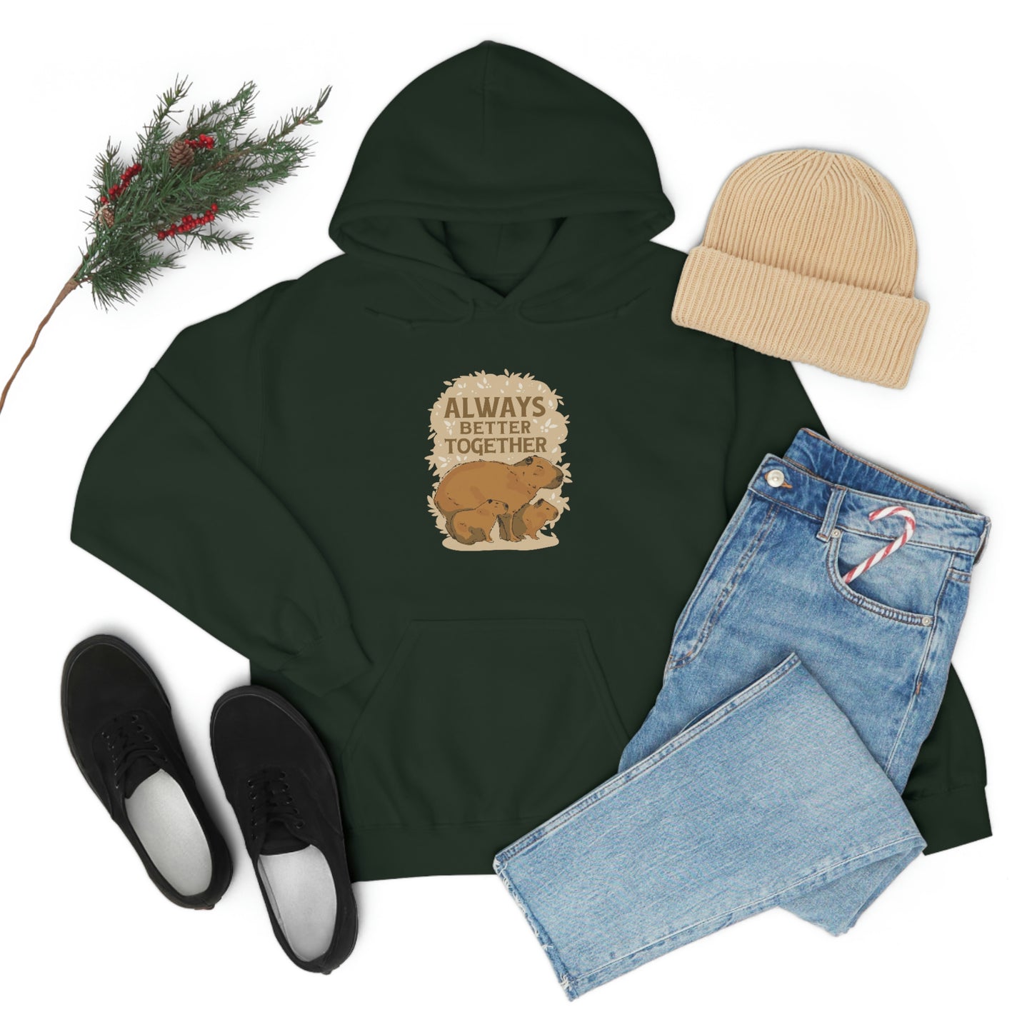 Capybara Family Together - Unisex Hoodie