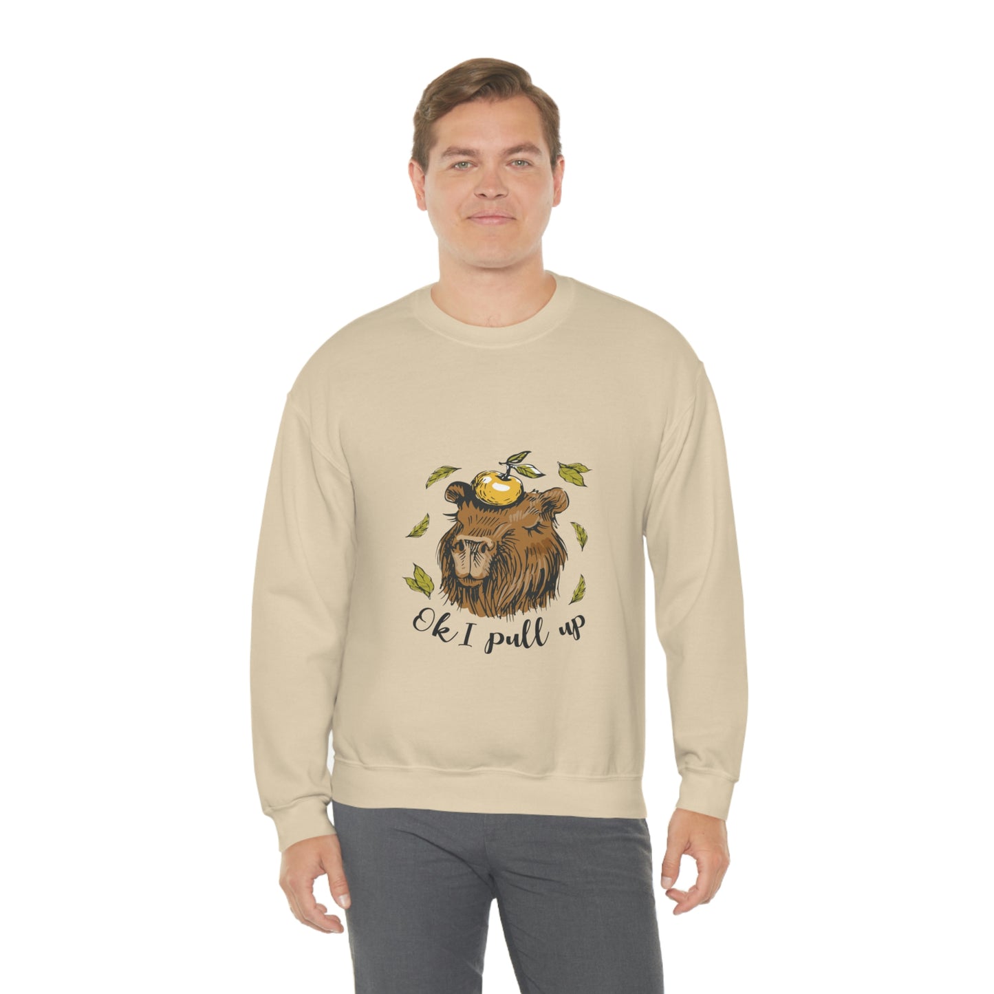 Capybara and Orange - Unisex Sweatshirt