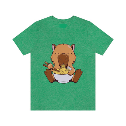 Capybara Eating Ramen - Premium Unisex Tee