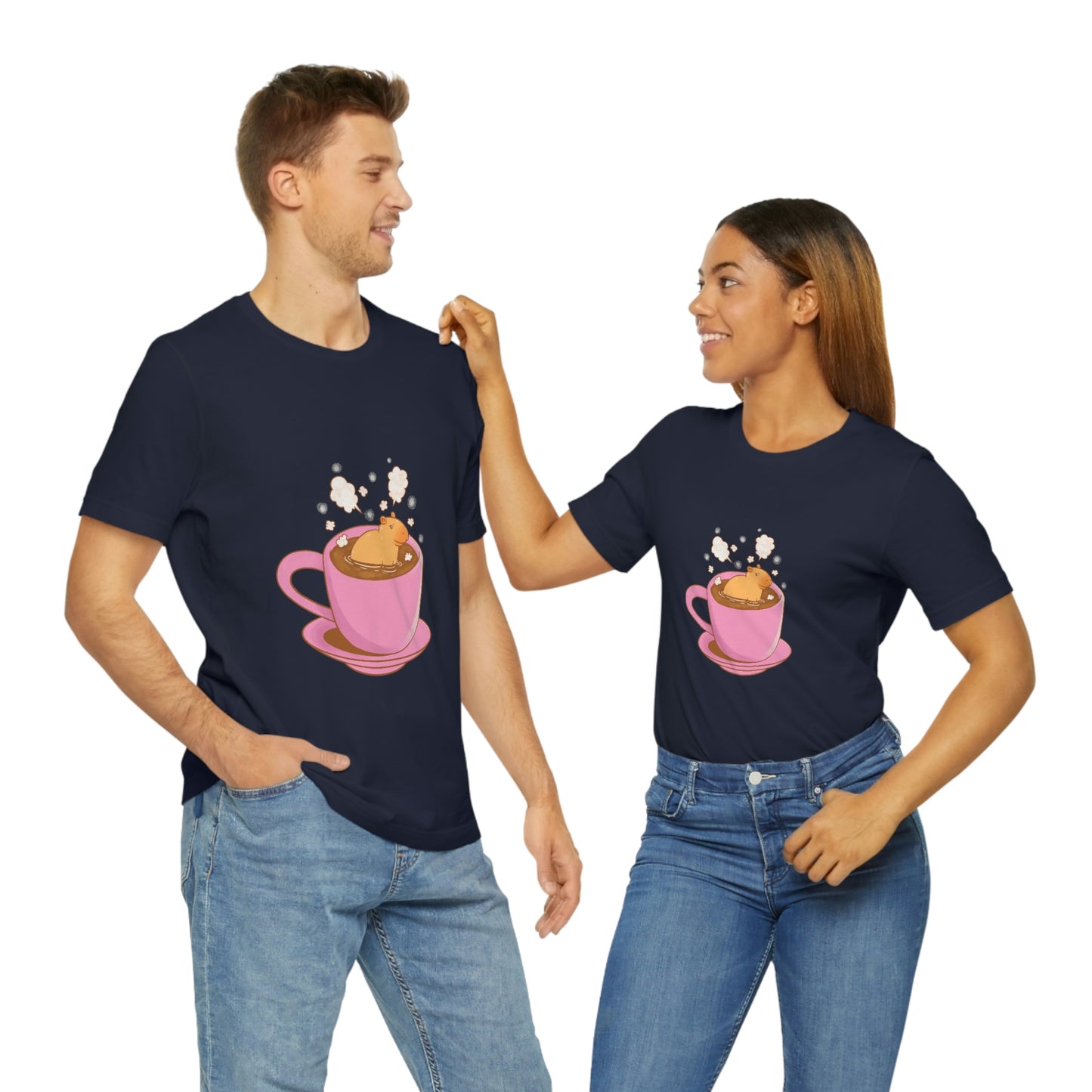 Capybara Hot Coffee - Premium Unisex Tee