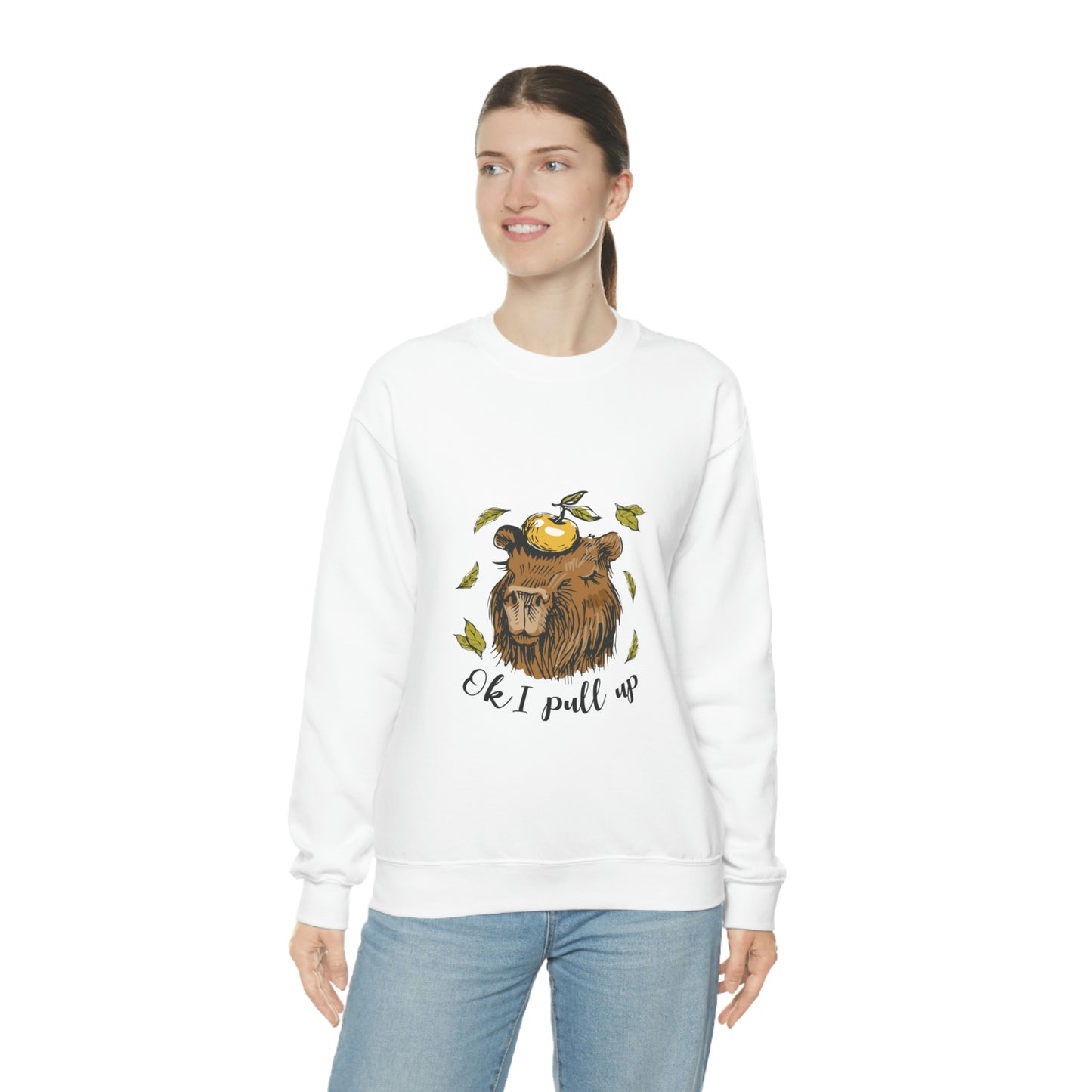 Capybara and Orange - Unisex Sweatshirt