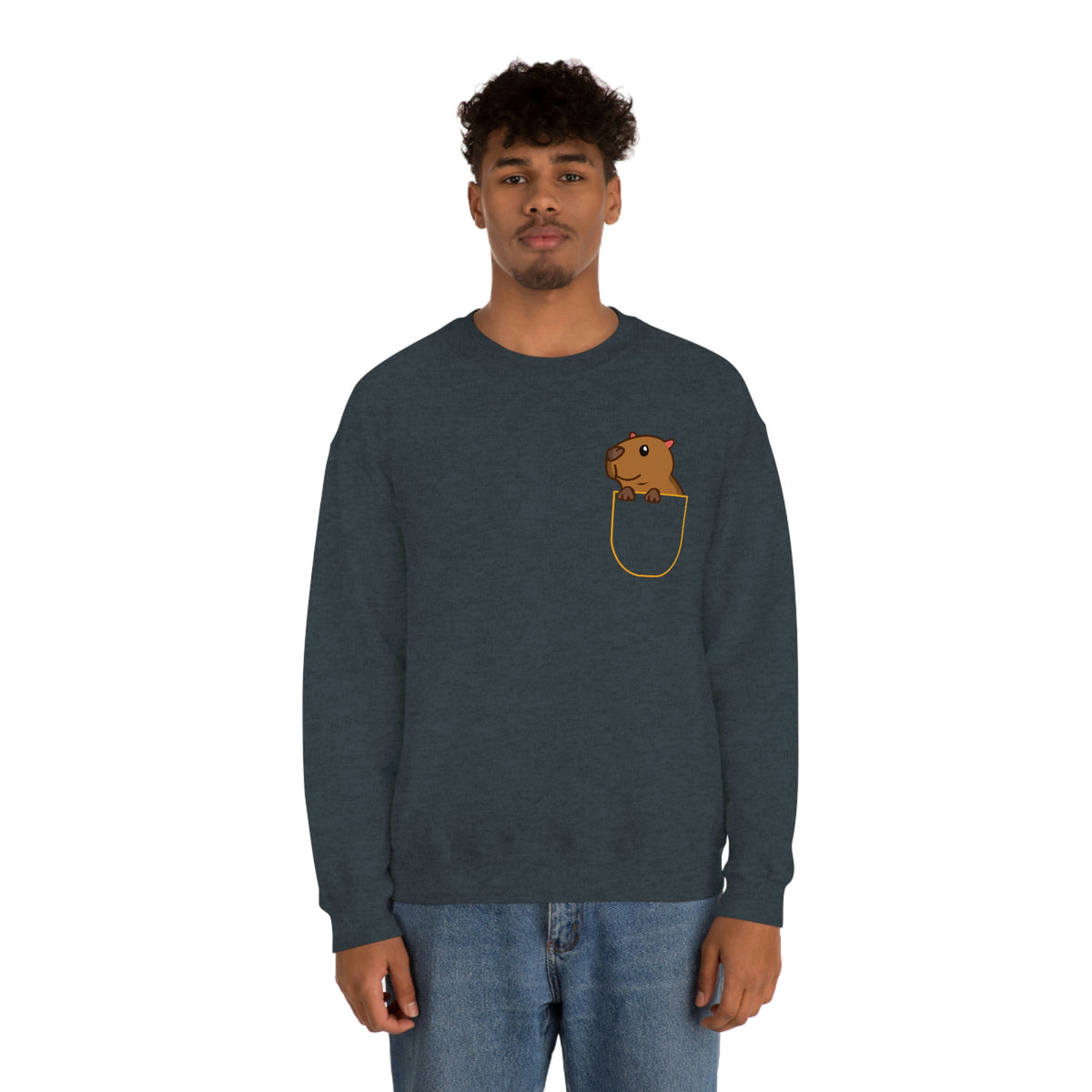 Capy on Pocket - Unisex Sweatshirt