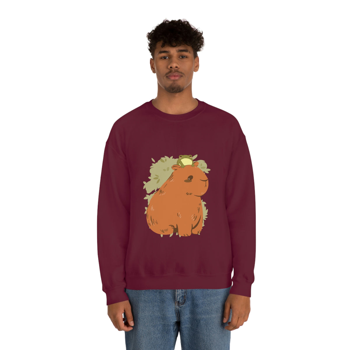 Capybara and Frog - Unisex Sweatshirt