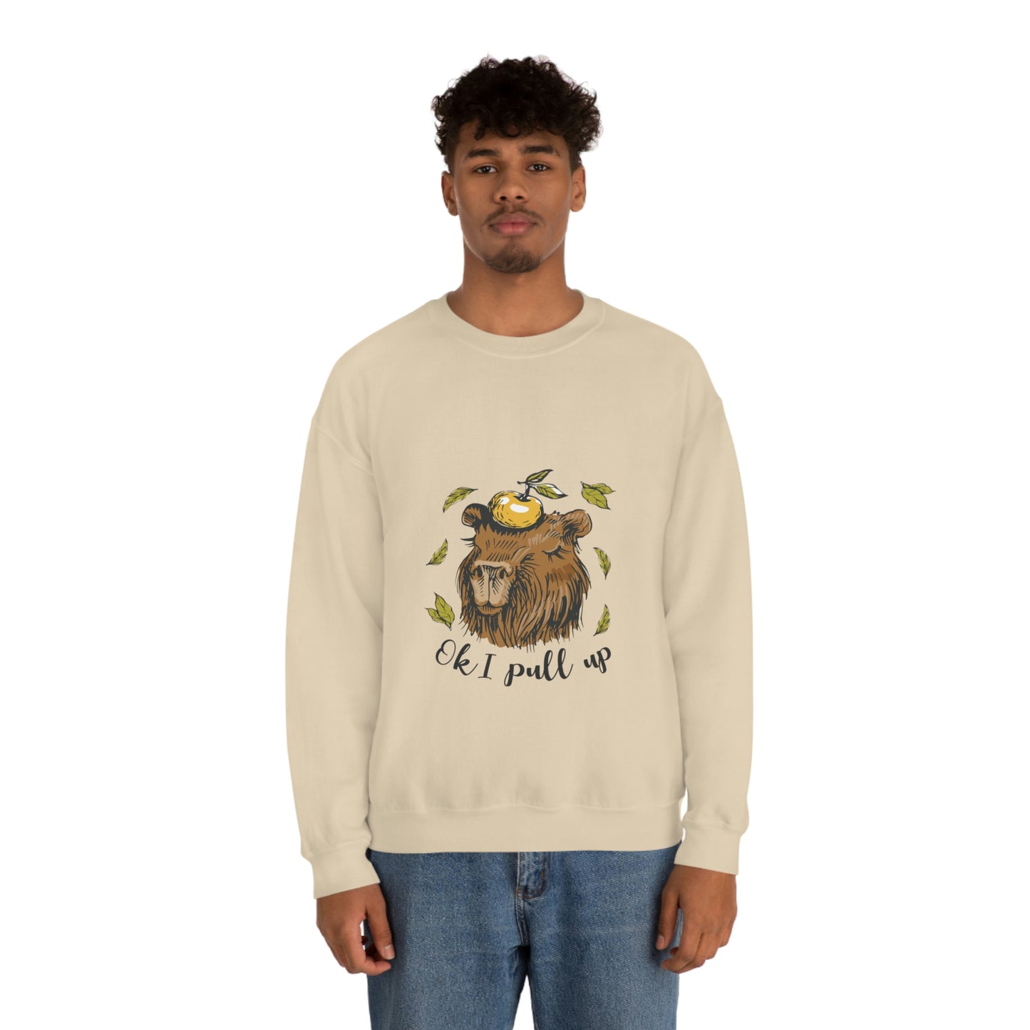 Capybara and Orange - Unisex Sweatshirt