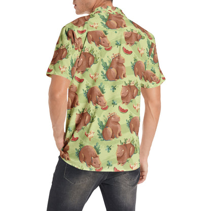 Playful Capybara - Short Sleeve Shirts