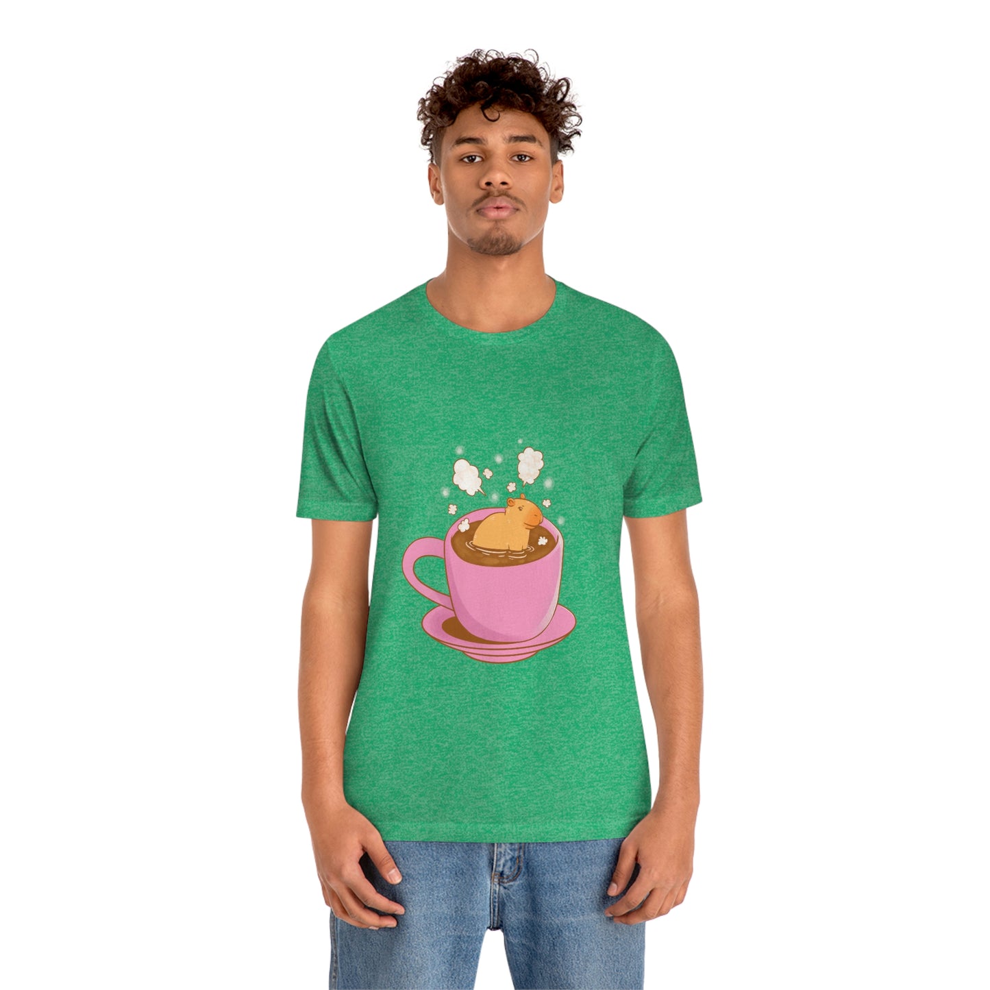 Capybara Hot Coffee - Premium Unisex Tee